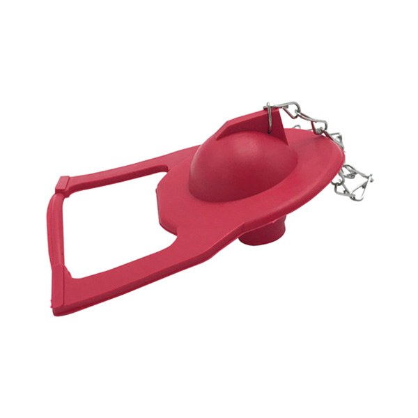 Red Rubber Flapper with 9" SS Chain & Hook To Fit New Style Kohler Rialto 1331050