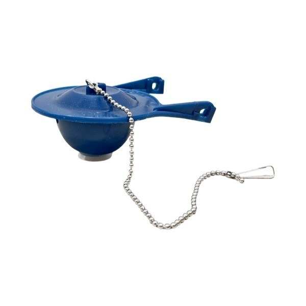 3" Blue Toilet Flapper with Chain & Hook To Fit Gerber Avalanche 1331062