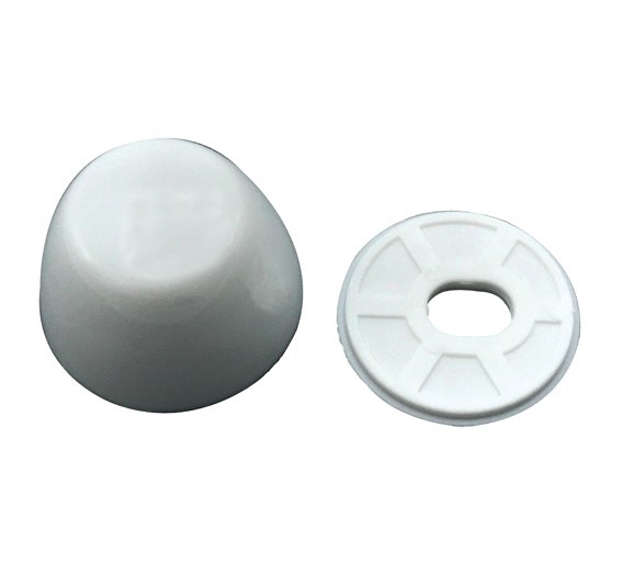 White Plastic Toilet Bolt Cap 1348002