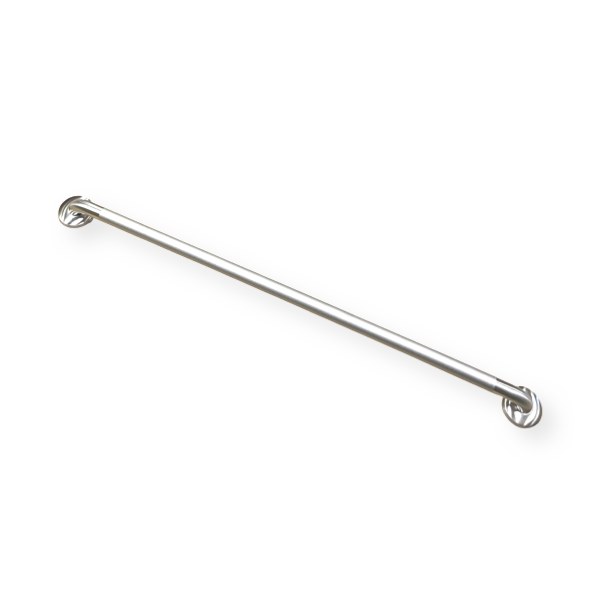 1 1/4" x 48" ADA Compliant Stainless Steel Peened Finish Grab Bar 1370012