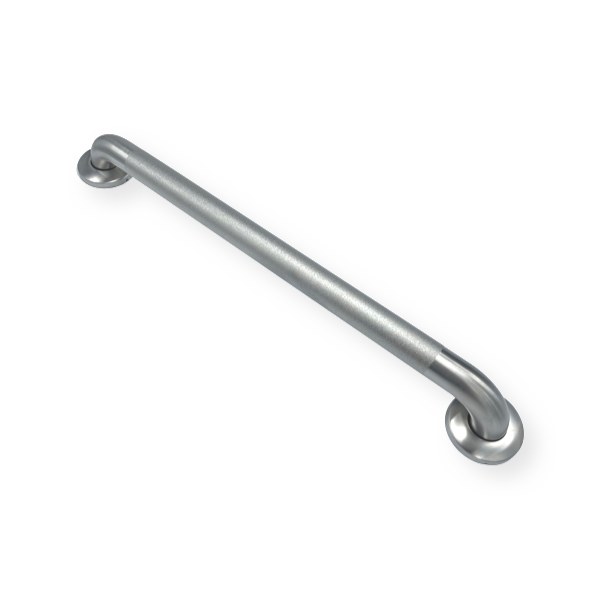 1 1/2" x 24" ADA Compliant Stainless Steel Peened Finish Grab Bar 1371004
