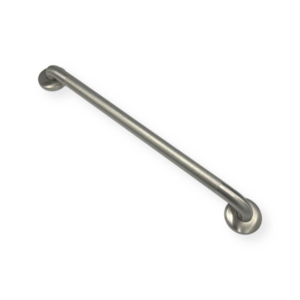 1 1/2" x 30" ADA Compliant Stainless Steel Peened Finish Grab Bar 1371006