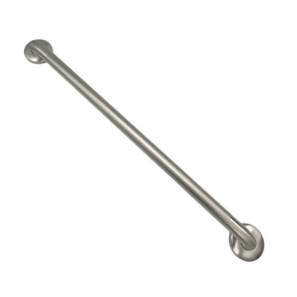 1 1/2" x 48" ADA Compliant Stainless Steel Peened Finish Grab Bar 1371012