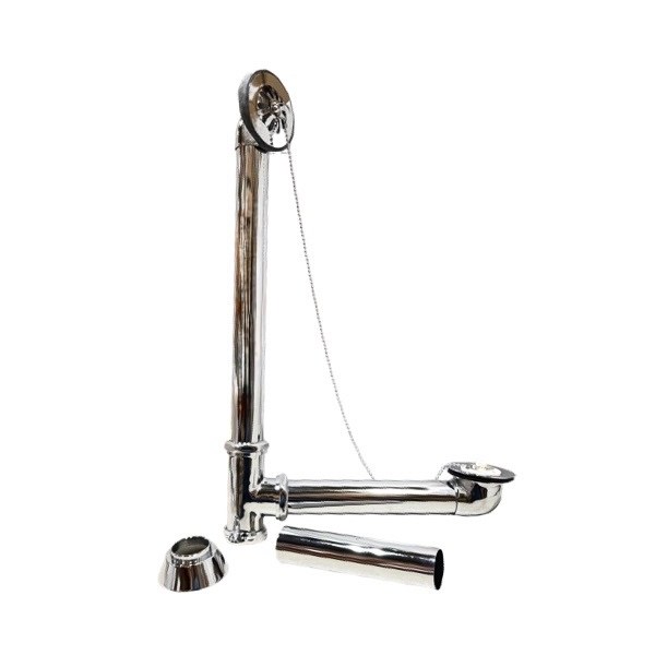1 3/8" Chrome Plated Waste & Overflow Drain for Clawfoot Tubs 1401006