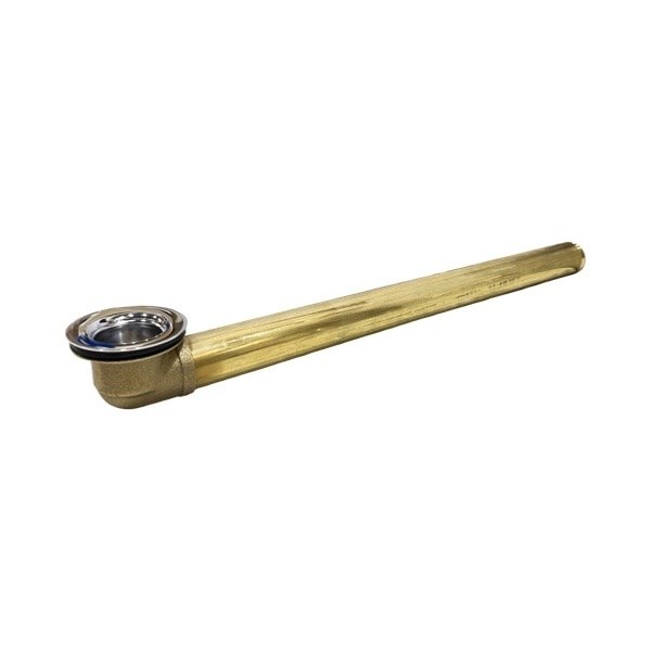 1 1/2 x 18" Rough Brass Bath Shoe 1407008