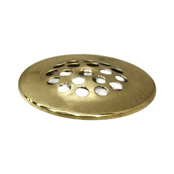 Replacement Grid Strainer For Bath Tub Shoe - Polished Brass 1407016