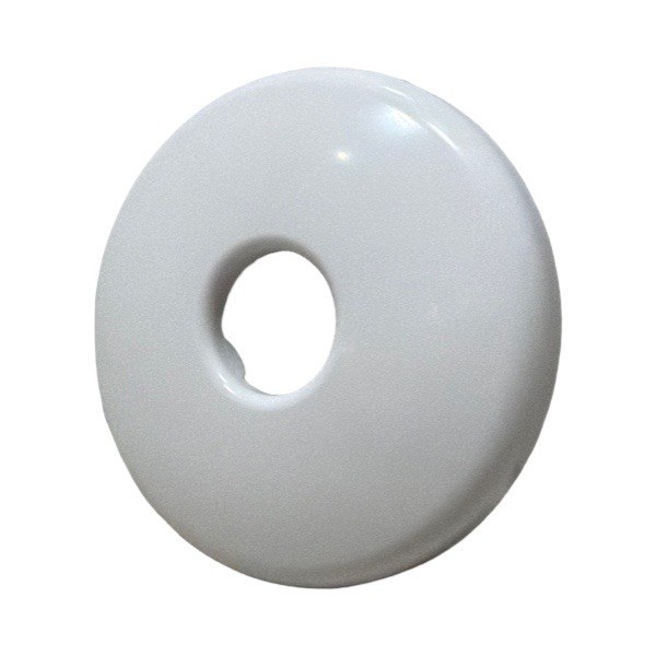 5/8" OD White Plastic Low Escutcheon 1615020