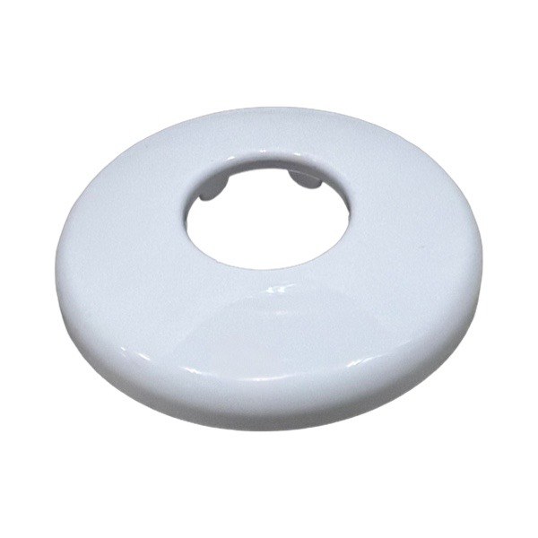 7/8" OD White Plastic Low Escutcheon 1615022