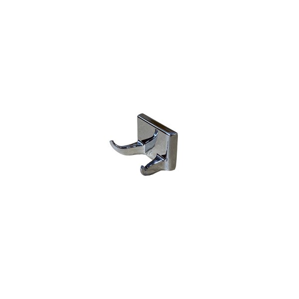 Chrome-Plated Metal Double Robe Hook 1645209