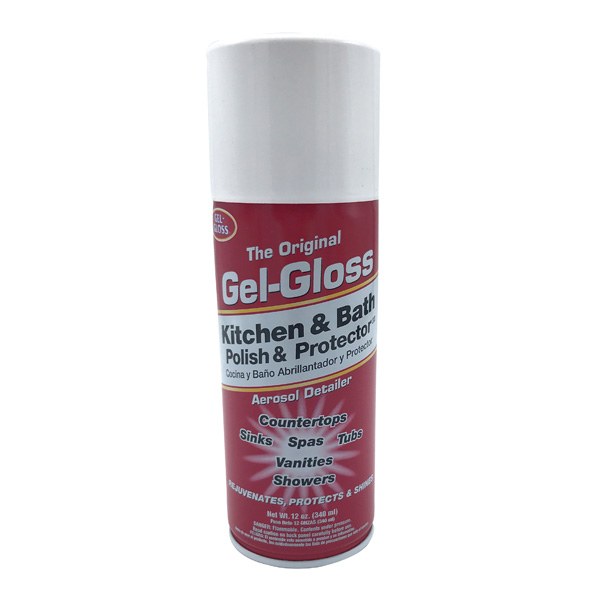 "Gel-Gloss" Fiberglass & Marble Cleaner Aerosal Spray 12 Oz. 1651002