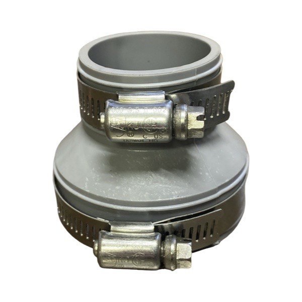 2" x 1 1/2" Cast Iron / PVC x Tub Drain & Trap Connection 1662004