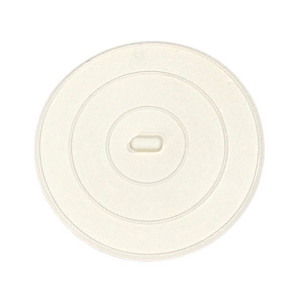 5" White Vinyl Flat Stopper 1678030