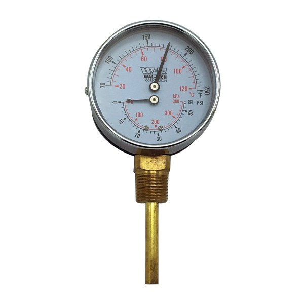 3 1/4" Bottom Connection Tridicator 1/2" NPT 1711009