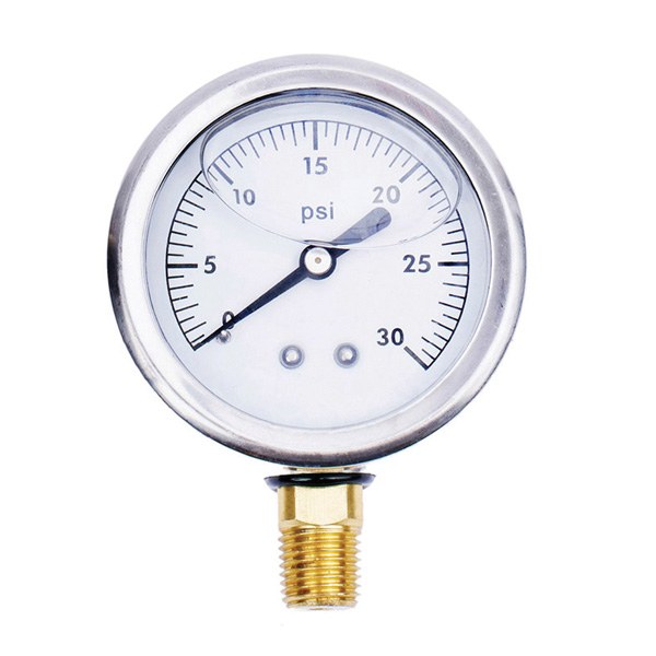 2 1/2" 30 PSI Liquid Filled Gauge 1712601