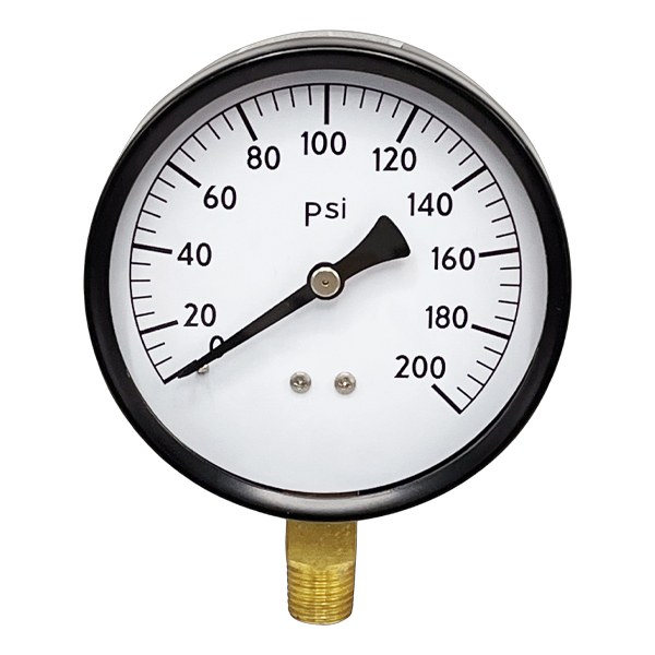 3 1/2" 200 PSI Pressure Gauge 1712812