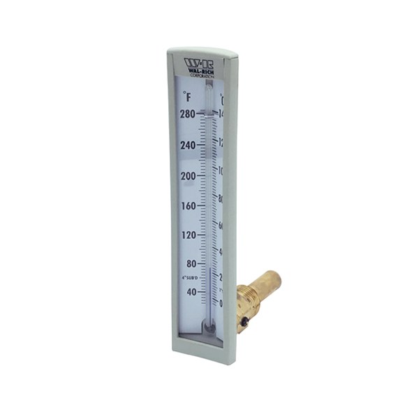 W-R Angle Brass Well Thermometer 1722001