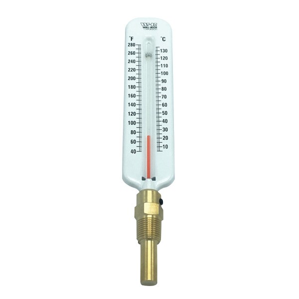 Hot Water Thermometer Straight Brass Well 1722006