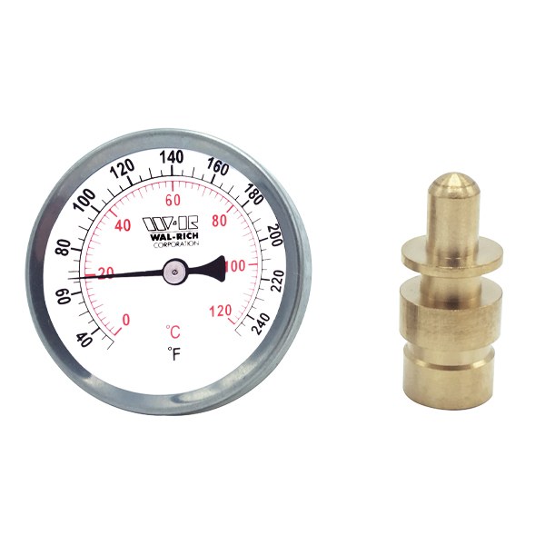 2" Snap-Well Thermometer With 3/4" SWT Well 1722016