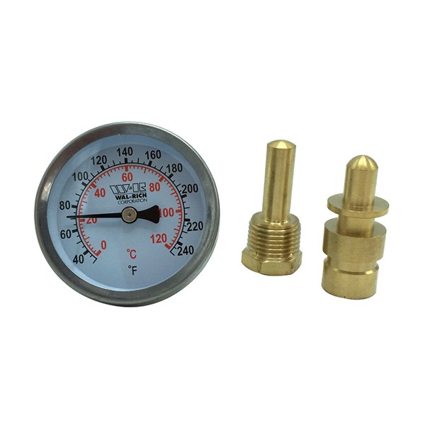 2" Deluxe Snap Well Thermometer With 2 Wells 1722017