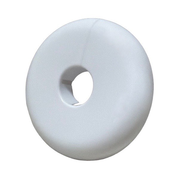 1/2" C White Plastic Floor & Ceiling Plate 1731802