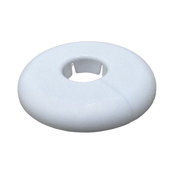1/2" IP White Plastic Floor & Ceiling Plate 1732502
