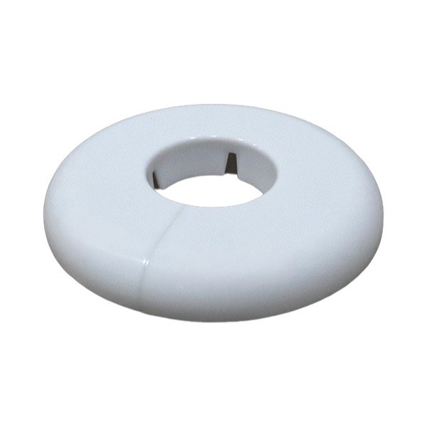 3/4" IP White Plastic Floor & Ceiling Plate 1732504