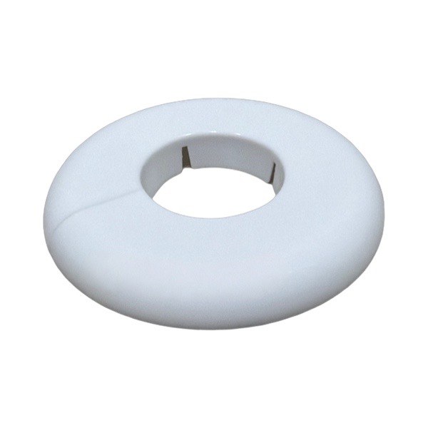 1" IP White Plastic Floor & Ceiling Plate 1732506