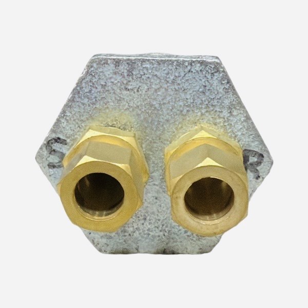 2" x 1/2" Duplex Tank Bushing With Fittings 1744004