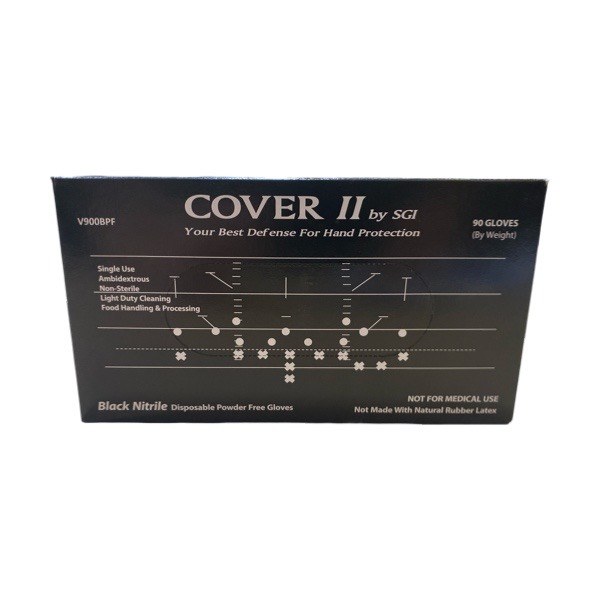 Black Nitrile Gloves (XL) (100 Per Box) 1839059
