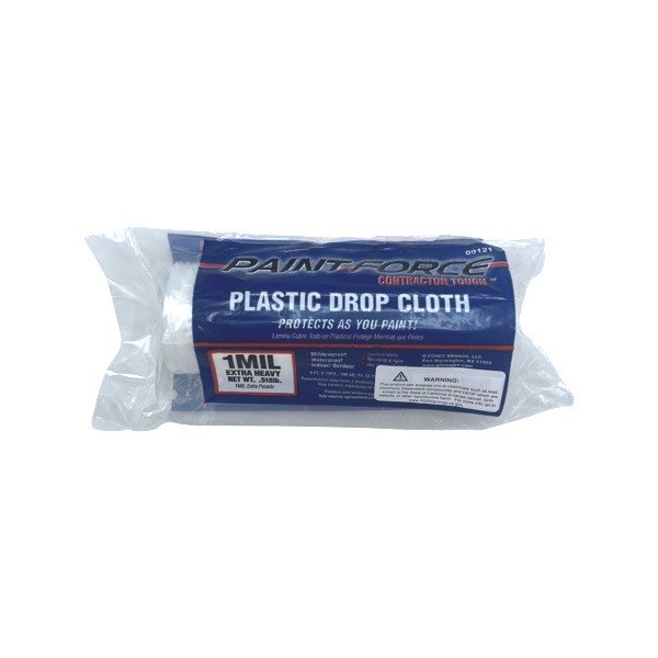 9' x 12' Plastic Drop Cloth - 1 Mil 1924002