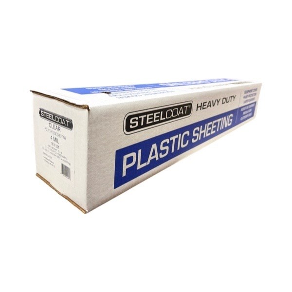 Clear 4 Mil Plastic Sheeting 10' x 100' 1924050
