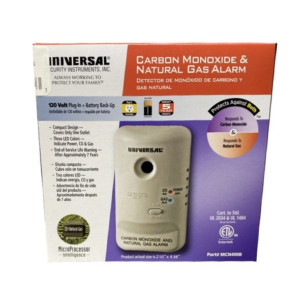 USI Plug-In Gas/Carbon monoxide Detector 1982050