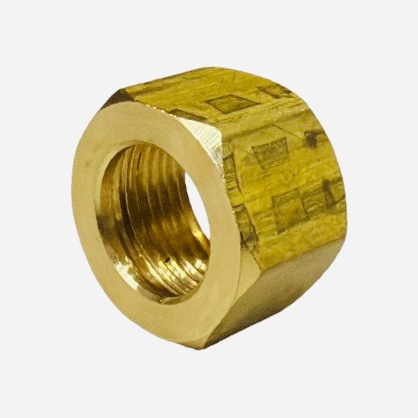 1/2" #61 Brass Compression Nut 2015008