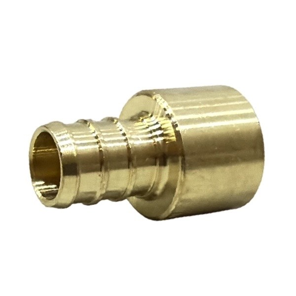 1/2" PEX x 1/2" Female Sweat Brass Straight Adapter (LF) - Crimp (F1807) Type 2051102