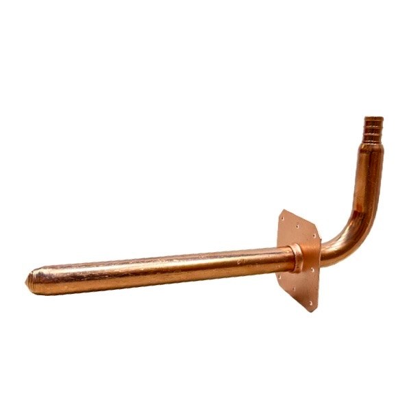1/2" PEX x 3 1/2" Stubout Elbow With Plate - Crimp PEX-B (F1807) Type 2081010