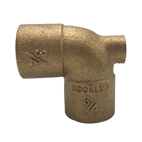 3/4"C x 3/4"C x 1/8" FIP Cast Brass Baseboard Tee 2103002