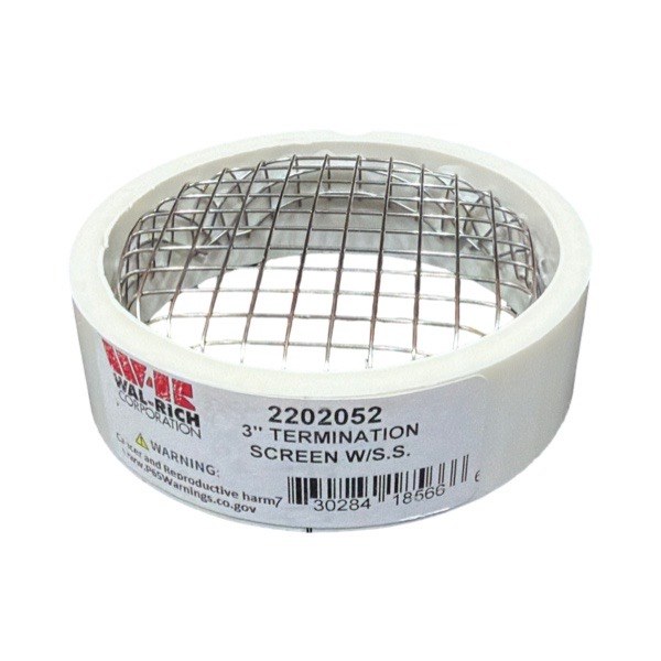 3" Termination Screen With Stainless Steel Screen 2202052