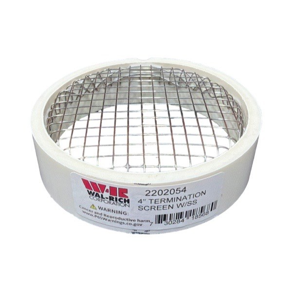 4" Termination Screen With Stainless Steel Screen 2202054
