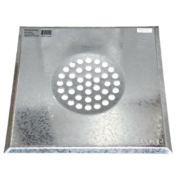 12" x 12" Galvanized Steel Cesspool Plate 2210012