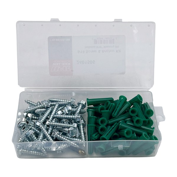 5/16" (#12) Screw & Anchor Kit With BIT 2401506