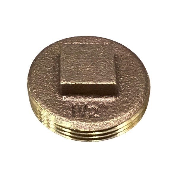 1 1/2" Raised-Head Brass Plug 2424200