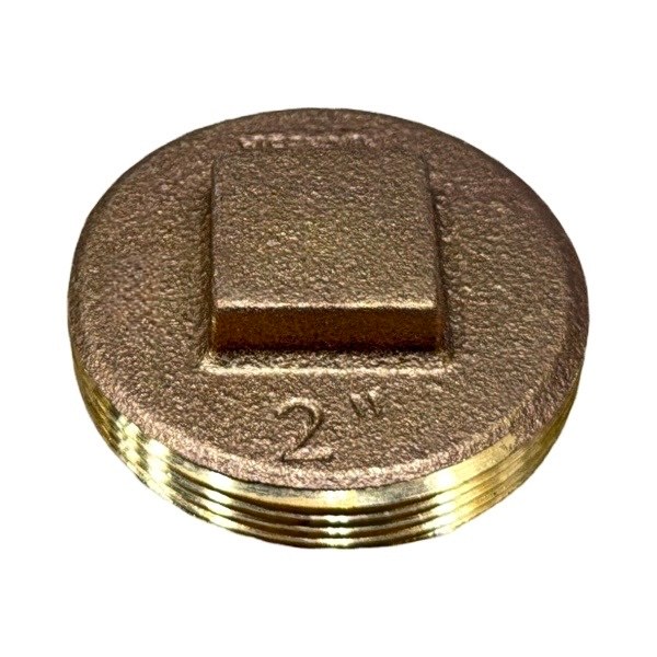 2" Raised-Head Brass Plug 2424202