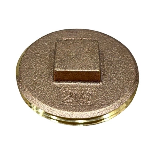 2 1/2" Raised-Head Brass Plug 2424204