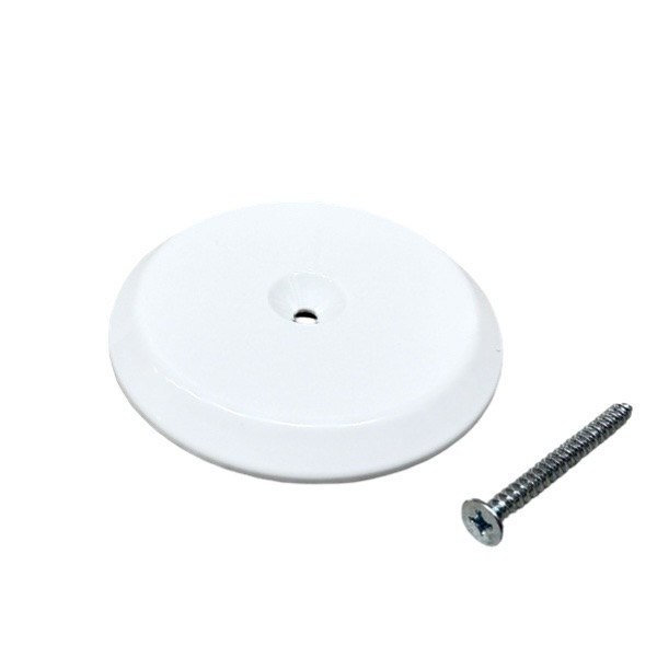 4" Flat White ABS Cleanout Cover 2424650