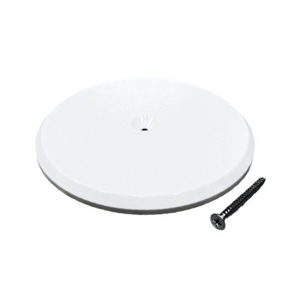 7" Flat White ABS Cleanout Cover 2424654