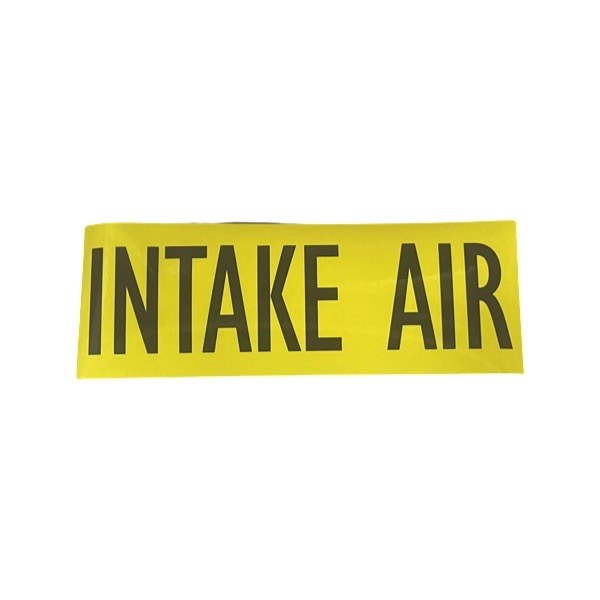 Yellow Label for Boiler Air Intake Piping 2425038