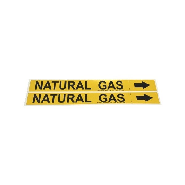 Medium Gas Piping Labels (1 1/2" - 2 3/8") with arrow 2425052
