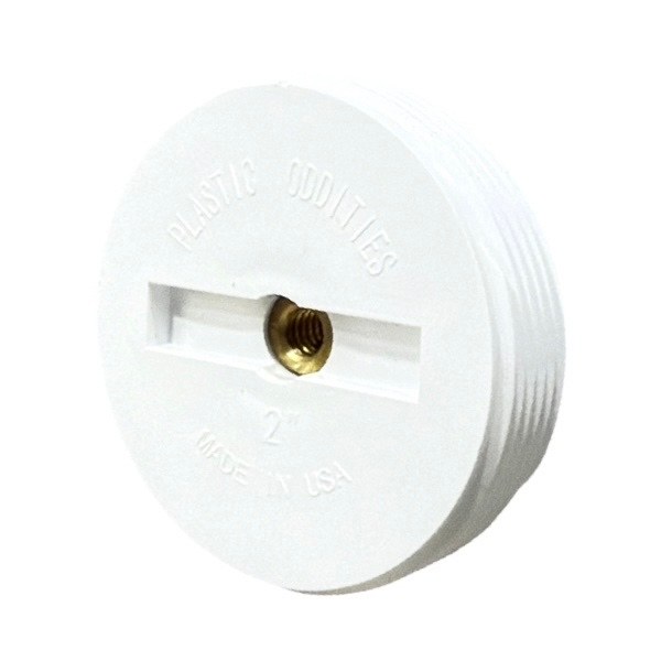 2" PVC Cleanout Plug With Brass Insert 2425102