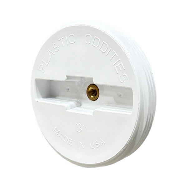 3" PVC Cleanout Plug With Brass Insert 2425106