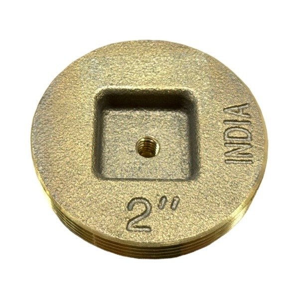 2" Brass Countersunk Cleanout Plug - Tapped 2425302